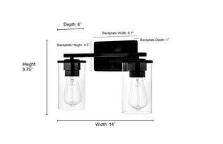 Verlana 2-Light Vanity Matte Black