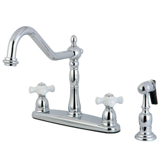 Heritage Centerset Kitchen Faucet in Polished Chrome