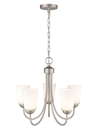 Ivey Lake 5-Light Chandelier Ceiling Light Satin Nickel