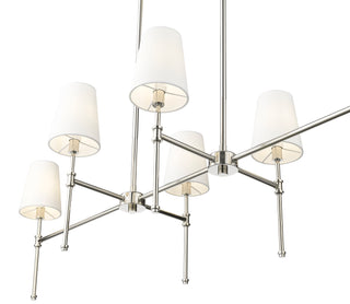 Adorra 48" Wide 6-Light Chandelier - Polished Nickel