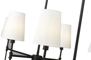 Adorra 48" Wide 6-Light Chandelier - Matte Black