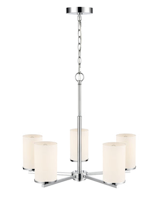 Verlana 24" 5-Light Chandelier - Chrome