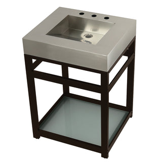 Kingston Commercial 25 Inch Console Sink in Oil Rubbed Bronze