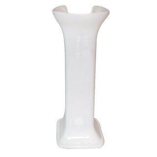 Robert 11 Inch Pedestal Sink in White