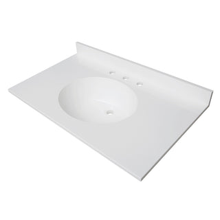 Wimbeldon 37 Inch Vanity Sink Top in White