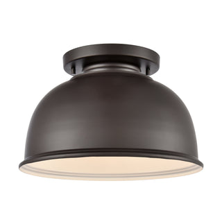 Cedar Park 13'' Wide 1-Light Outdoor Flush Mount - Oil Rubbed Bronze