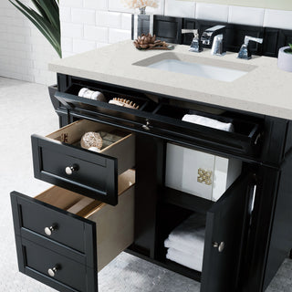 36 Inch Brittany Freestanding Vanity in Black Onyx / Lime Delight Top