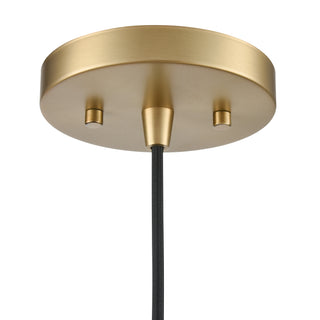 Khrisa 12.75" Wide 1-Light Pendant - Vintage Brass