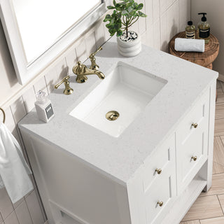 30 Inch Breckenridge Freestanding Vanity in Bright White / Lime Delight Top