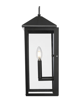Munger 19.75" High 2-Light Outdoor Wall Sconce - Powder Coated Black