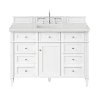 48 Inch Brittany Freestanding Vanity in Bright White / Lime Delight Top