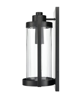 Braselton 18" High 1-Light Outdoor Wall Sconce - Powder Coated Black