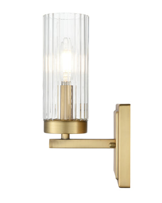 Iversen 5" Wide 1-Light Vanity - Vintage Brass