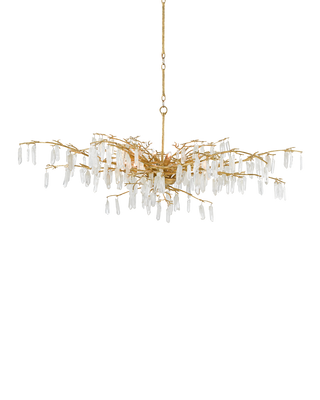 Forest Dawn Gold Chandelier