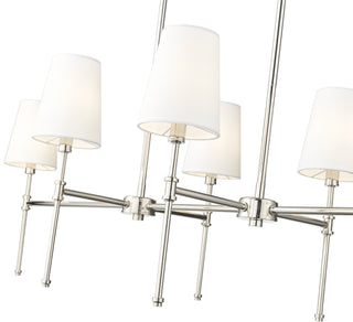 Adorra 48" Wide 6-Light Chandelier - Polished Nickel