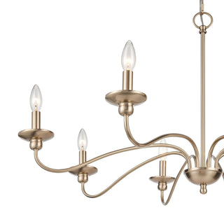 Delvona 8-Light Chandelier Ceiling Light Modern Gold