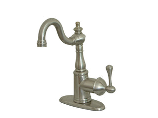 English Vintage Bar Prep Faucet in Brushed Nickel
