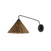 Basket Black Swing-Arm Wall Sconce