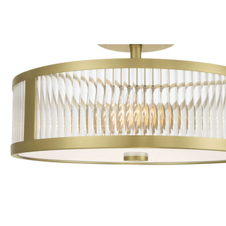 Ardezia 15.75" Wide 3-Light Semi-Flush Mount
