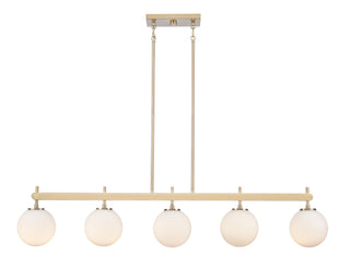 Coretta 48" Wide 5-Light Island - Modern Gold