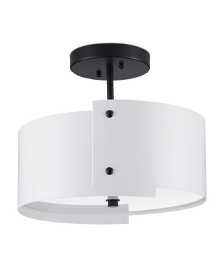 Ritsu White Semi-Flush Mount