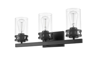 Lunden 3-Light Vanity Matte Black