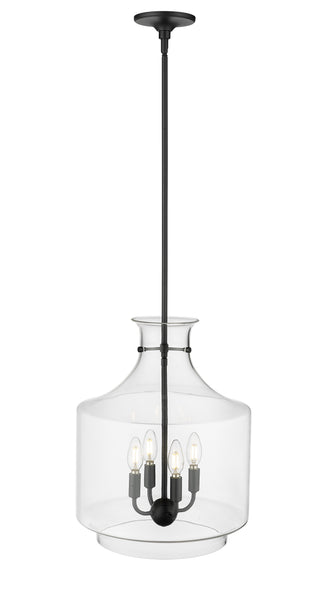 Mahannah 4-Light Pendant Light Matte Black
