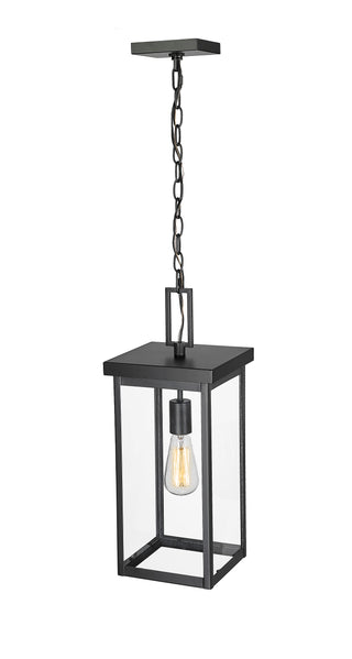 Barkeley 1-Light Outdoor Hanging Lantern Powder Coated Black