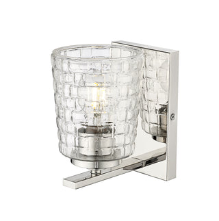 Saben 1-Light Wall Sconce Polished Nickel