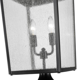 Devens 2-Light Outdoor Post Lantern Powder Coated Black