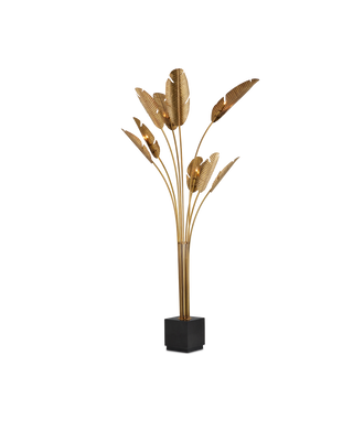 Tropical Grande Brass Floor Lamp