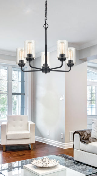 Moven 5-Light Chandelier Ceiling - Matte Black