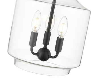 Mahannah 3-Light Pendant Light Matte Black