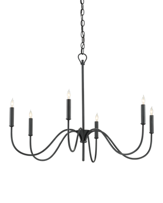 Tirrell Small Black Chandelier