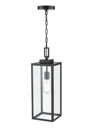 1-Light Outdoor Hanging Lantern - Powder Coated Black