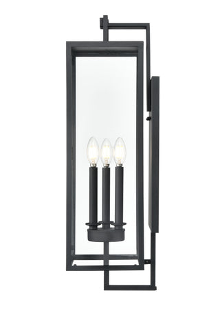 Lamont 3-Light Outdoor Wall Sconce Textured Black