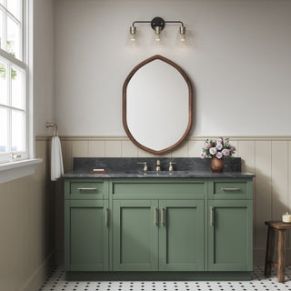 Cameron 3-Light Vanity Matte Black Modern Gold