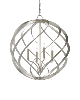 Roussel Silver Orb Chandelier