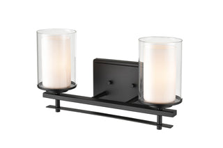 Huderson 2-Light Vanity Matte Black