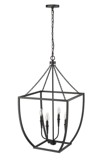 Kelsey 4-Light Pendant light Matte Black