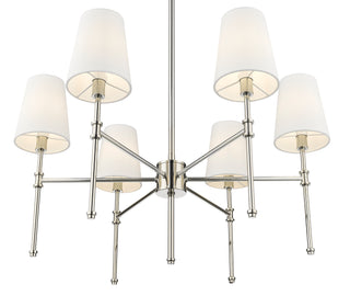 Adorra 25.75" Wide 6-Light Chandelier - Polished Nickel