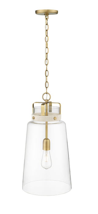 Lolla 1-Light Pendant Light Vintage Brass