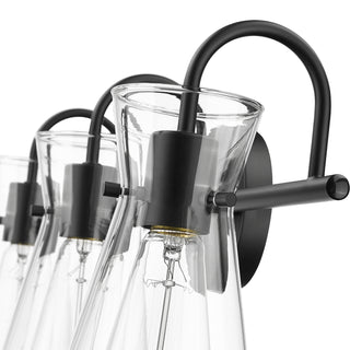 Camellia 3-Light Vanity Matte Black