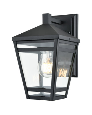 Seager 1-Light Outdoor Wall Sconce Textured Black