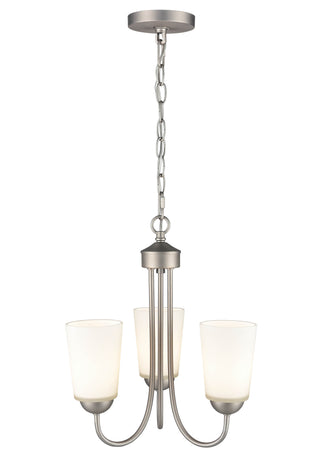 Ivey Lake 3-Light Chandelier Ceiling Light Satin Nickel