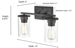 Verlana 2-Light Vanity Chrome
