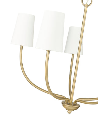 Kandor 5-Light Chandelier Ceiling Light Vintage Brass