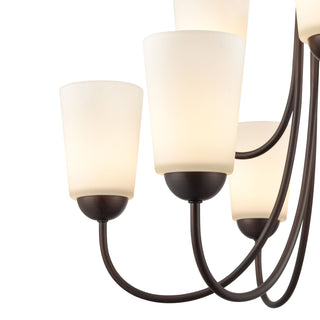 Ivey Lake 9-Light Chandelier Ceiling Light Rubbed Bronze