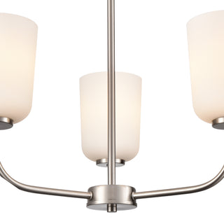 Laphia 21" Wide 3-Light Chandelier - Brushed Nickel