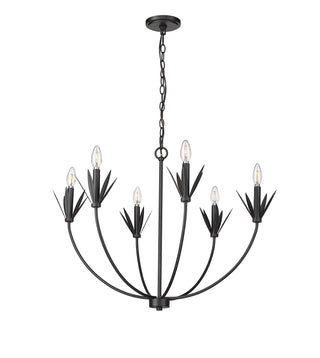 Primrose 6-Light Chandelier Ceiling Light Matte Black
